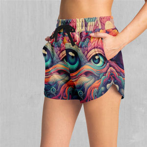 Pantalones cortos por sublimación con logotipo personalizado, precio al por mayor, pantalones cortos con sublimación de buena calidad, pantalones cortos de entrenamiento para mujer - Product Image 3