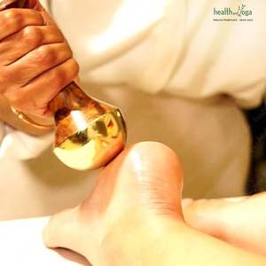 HealthAndYoga BronzEase Kansa Foot Massage Wand, outil ayurvédique manuel de qualité supérieure, fabriqué directement par un fabricant indien dans l'Uttar Pradesh. - Product Image 2