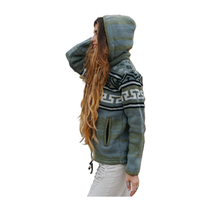 Chaquetas de lana de alto rendimiento para mujer Tejido transpirable Teñido en nuevos diseños para uso en exteriores - Product Image 3