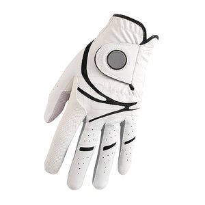 Venta al por mayor de alta calidad para todo tipo de clima guantes de golf de cuero genuino ropa deportiva transpirable para las manos - Product Image 6