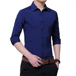 Camisa de vestir para hombre, esmoquin de negocios, trajes de 3 piezas, camisas profesionales formales de oficina, color blanco y 36 colores, 2023 - Product Image 1