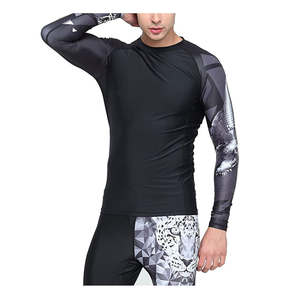 GAF Vente en gros Ensembles de rashguard à manches longues sublimés Anti-UV Séchage rapide Respirant Spandex/Polyester pour le sport optimal des hommes - Product Image 6