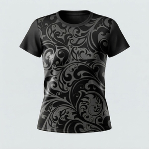 Camiseta Informal de Diseño Tribal para Mujer, Corte Regular, Manga Corta, Impresión de Alta Calidad, Logotipo y Talla Personalizables, del Mejor Fabricante - Product Image 1