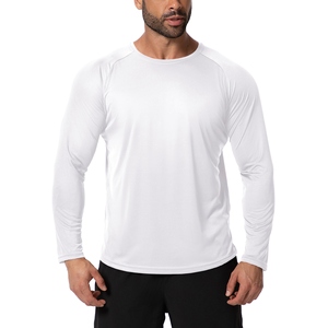 Ropa a granel Camiseta de manga larga para gimnasio Fitness para hombres Camiseta de entrenamiento deportivo superior con diseño de bordado - Product Image 5