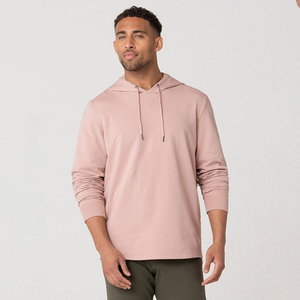 Pull-over à capuche classique pour hommes, sweat-shirt en molleton à manches longues, pull basique d'hiver, service OEM solide - Product Image 1