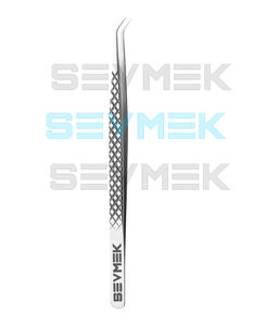 SEVMEK SURGICAL 1pc haute précision en acier inoxydable antistatique Durable Extension de cils pince à épiler embouts de Fiber pour les ventilateurs de Volume - Product Image 1