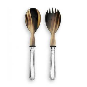 Handmade Indian Re-usable <b>Flatware</b> <b>Set</b> of 6 Mirrored Wooden Cutlery with Steel Eco-Friendly and Stylish - Product Image 1