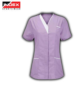 Uniformes de Hospital antiarrugas, Unisex uniforme de enfermera, Tops con cuello en V, Top Exfoliante para mujer, ropa de enfermería suave y cómoda - Product Image 2