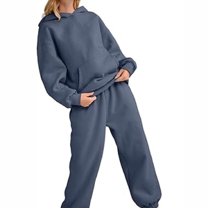 Calidad profesional 100% algodón Chándal con capucha para mujer Tamaño y color personalizados - Product Image 5