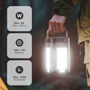 Torcia solare a LED ricaricabile USB 500Lm per campeggio (GSC 201840006) - Product Image 3