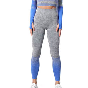 Conjuntos personalizados de gimnasio alto sin costuras para mujer, Sujetador deportivo, mallas nuevas transpirables, entrenamiento de invierno, ropa deportiva para correr, pantalones, cintura para niñas - Product Image 2