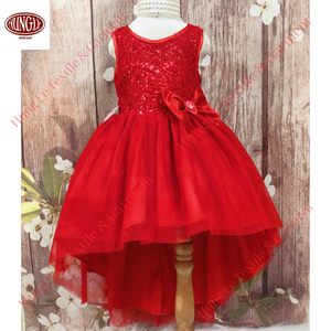 Robe de princesse à lacets de haute qualité pour les jours spéciaux avec de grands nœuds au poignet font briller les filles - Product Image 6