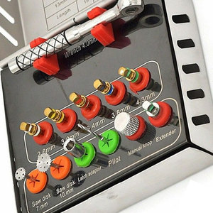 ชุดเครื่องมือขยายกระดูกฟันแบบแมนนวล สแตนเลสคุณภาพสูง ลดราคาพิเศษ ชุดยกไซนัส 12 ชิ้น เครื่องมือผ่าตัดสำหรับปลูกถ่ายแบบใช้ซ้ำได้ - Product Image 5