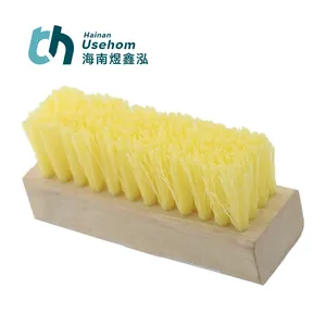 Customized brush great cleaning shoe PP+Beech wooden handle for sport shoes soft hair shoe brush