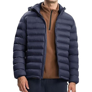 Veste matelassée vintage légère et chaude pour homme, capuche amovible, tissu résistant à l'eau, poches, logo personnalisé OEM, usine, 100% coton - Product Image 5
