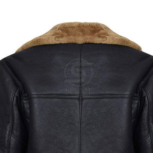 Abrigo Largo de Cuero para Hombre, Transpirable y Ligero, Ropa Casual, Abrigo Largo de Cuero de Borrego para Hombre Más Vendido a un Precio Razonable - Product Image 5