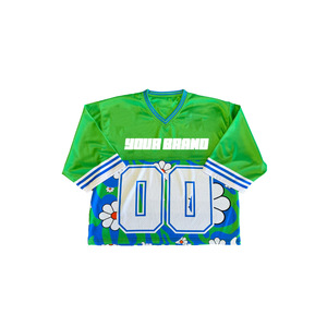 Wholesale Cropped <b>Mesh</b> Shirts Quick Dry Stretch Fabric Sportswear Women Custom - Product Image 3