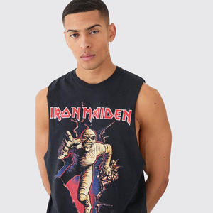 Camiseta Deportiva sin Mangas para Hombre, Estilo Profesional, de Secado Rápido, Transpirable, de Algodón Tejido, Casual, Talla Grande, Ecológica y Personalizable - Product Image 2