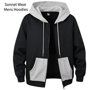 เสื้อแจ็คเก็ตมีฮู้ดซิปสำหรับผู้ชายฤดูหนาว - Product Image 1