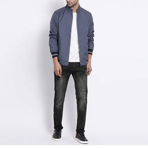 Venta al por mayor mejor calidad último estilo de moda de alta calidad logotipo personalizado de nylon impermeable cortavientos chaquetas de bombardero para los hombres - Product Image 4