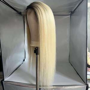 Peluca de cabello humano 613 HD con encaje Frontal, 13x4, 13x6, 613 virgen, rubio platino, 613 transparente - Product Image 5