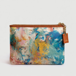 กระเป๋าหนัง PU สะพายข้างใบเล็ก, กระเป๋าหนังแท้คุณภาพสูงสะพายข้างขนาดเล็กกระเป๋าหนังขนาดเล็กสำหรับใส่ด้านนอกพิมพ์ลาย - Product Image 2