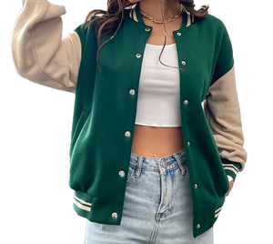 Blouson de printemps de camouflage à col montant personnalisé OEM pour unisexe pour Chicago pour vestes de baseball inspirées au prix de gros - Product Image 1