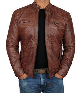 Vestes en cuir pour hommes de haute qualité, en cuir véritable, collection hiver 2025, chaudes, en cuir pur, service OEM - Product Image 6