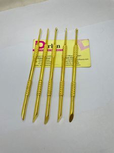 Poussoir à ongles professionnel plaqué or avec logo personnalisé Pousse-cuticules de manucure à Double extrémité Outil de soin des ongles Pousse-ongles à cuticules - Product Image 6