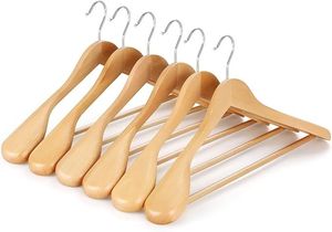 HANGERS HOT SELLING WHOLESALE WOODEN HANGERS for Displaying Clothes Bags in Kitchen Wardrobe or <b>Bathroom</b> - Product Image 5