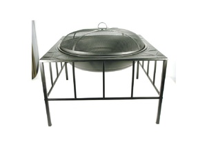 Exclusive Design Outdoor Copper <b>Fire</b> <b>Pit</b> With Black Metal Stand for Home Living Room Office Garden Decorative Item - Product Image 4