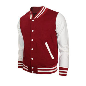 High Quality Custom Embroidery <b>Patches</b> OEM Rib Logo Printed Puff Design Men's Varsity <b>Jackets</b> Baseball Letterman Style - Product Image 5