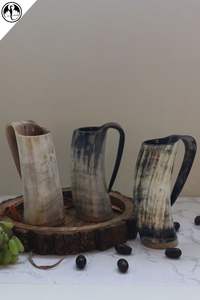 Taza de Cuerno de Búfalo Hecha a Mano de Primera Calidad, Duradera, con Estilo de Imitación Antigua Karvin, para Decoración del Hogar y Regalos Empresariales - Product Image 4