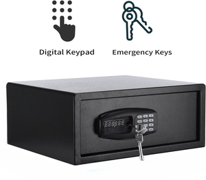 Serrure électrique noire pour meubles, construction robuste en acier, pour la maison, le bureau, l'hôtel, pour garder les objets de valeur en sécurité - Product Image 2