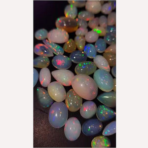 92 pièces d'opale éthiopienne naturelle avec feu 10mm à 24mm ovale poire Cabochon 366 Cts Iroc ventes qualité lâche pierres précieuses cabine US $63 - Product Image 4