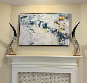 Cuernos Largos de Cuerno de Búfalo, Par Premium Pulido, Estilo Náutico, Artesanía Ecológica, Tamaño Personalizable, Decoraciones de Animales - Product Image 2