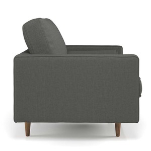 Sillón Individual GSD68032, Tapizado en Tela Gris 03, Sillón Decorativo para Hogar, Oficina, Comedor y Apartamento - Product Image 4