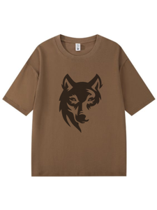 Camiseta tejida Unisex de 260g, 100% algodón, manga corta holgada, nueva tendencia, patrón de banda de Rock con Calavera, estilo Hip Hop - Product Image 2