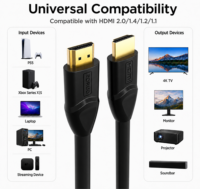 Câble HDMI 4K pour TV 60Hz 18Gbps HDMI 2.0 Câble haute vitesse