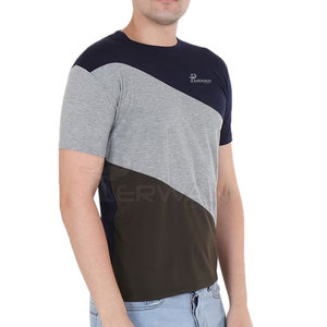 Bas quantité minimale de commande Dernière conception T-shirts d'été pour hommes 100% coton Logo personnalisé Séchage rapide Respirant - Product Image 2