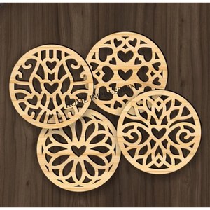 Ensemble de sous-verres de luxe personnalisables écologiques résistants à la chaleur en marbre rond de la plus grande qualité pour la décoration de table de cuisine à la maison - Product Image 3