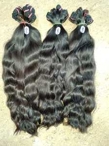 Tissage de cheveux ondulés vierges indiens non transformés Remy style facile 14-16-20 pouces extensions tissées - Product Image 5