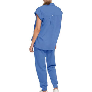 Conjuntos de Uniformes Médicos de Algodón y Elastano para Mujer, Uniformes de Enfermera, Uniformes de Hospital, Conjuntos de Uniformes para Mujer para Hospital - Product Image 3