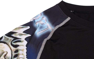 Envío Rápido, Rashguard de MMA para Hombre con Logotipo Personalizado, Fabricación OEM Directa de Fábrica, Protección UV, Secado Rápido, Spandex/Poliéster 220g Completo - Product Image 4