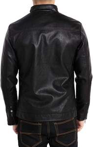 เสื้อแจ็คเก็ตหนังวัวสำหรับผู้ชาย ระบายอากาศได้ดี เป็นมิตรกับสิ่งแวดล้อม แห้งเร็ว อุ่นในฤดูหนาว คอตั้ง สไตล์ลำลอง คุณภาพสูง ปรับแต่งได้ - Product Image 4