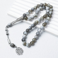 Chapelet de prière islamique en acrylique en gros, chapelet musulman unisexe, bracelet de prière en perles, pendentif de prière, breloques pour hommes et femmes