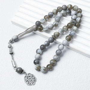 Оптовые акриловые мусульманские молитвенные четки-розарии, унисекс, браслет-тасбих из бусин, подвески-талисманы для мужчин и женщин - Product Image 3