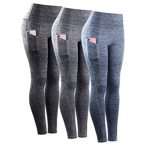 Leggings de Yoga Sólidos para Mujer con Bolsillos, Cintura Alta, Control de Abdomen, Transpirables y Ecológicos para Correr y Hacer Ejercicio - Product Image 1
