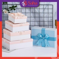 Boîtes cadeaux rigides en carton biodégradable de luxe avec logo personnalisé, couleurs pastel, revêtement UV, laminage mat, options d'embossage, ISO9001