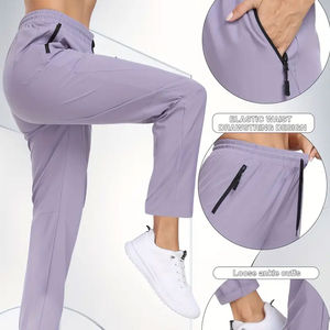 Pantalones deportivos informales para mujer, nuevos pantalones atléticos de secado rápido para correr, gimnasio con estilo frontal plano, ropa deportiva - Product Image 3